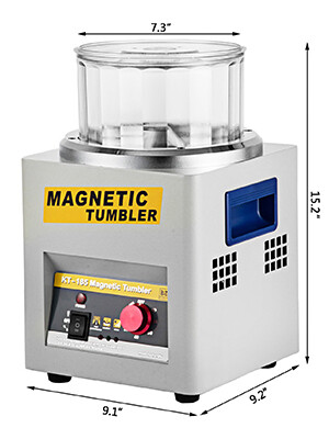 Polishing Kt185 Magnetic Tumbler Jewelry Polisher 3kg Super Finishing Machine