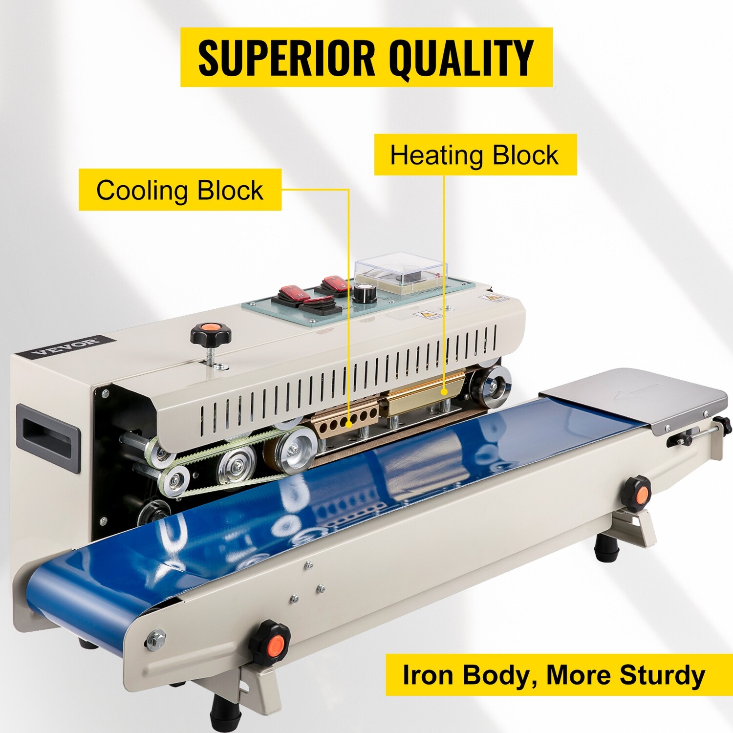 FR900 Auto Horizontal Sealing Machine 220V – Continuous Band Sealer for Bags, Ideal for Packaging and Sealing Products Efficiently