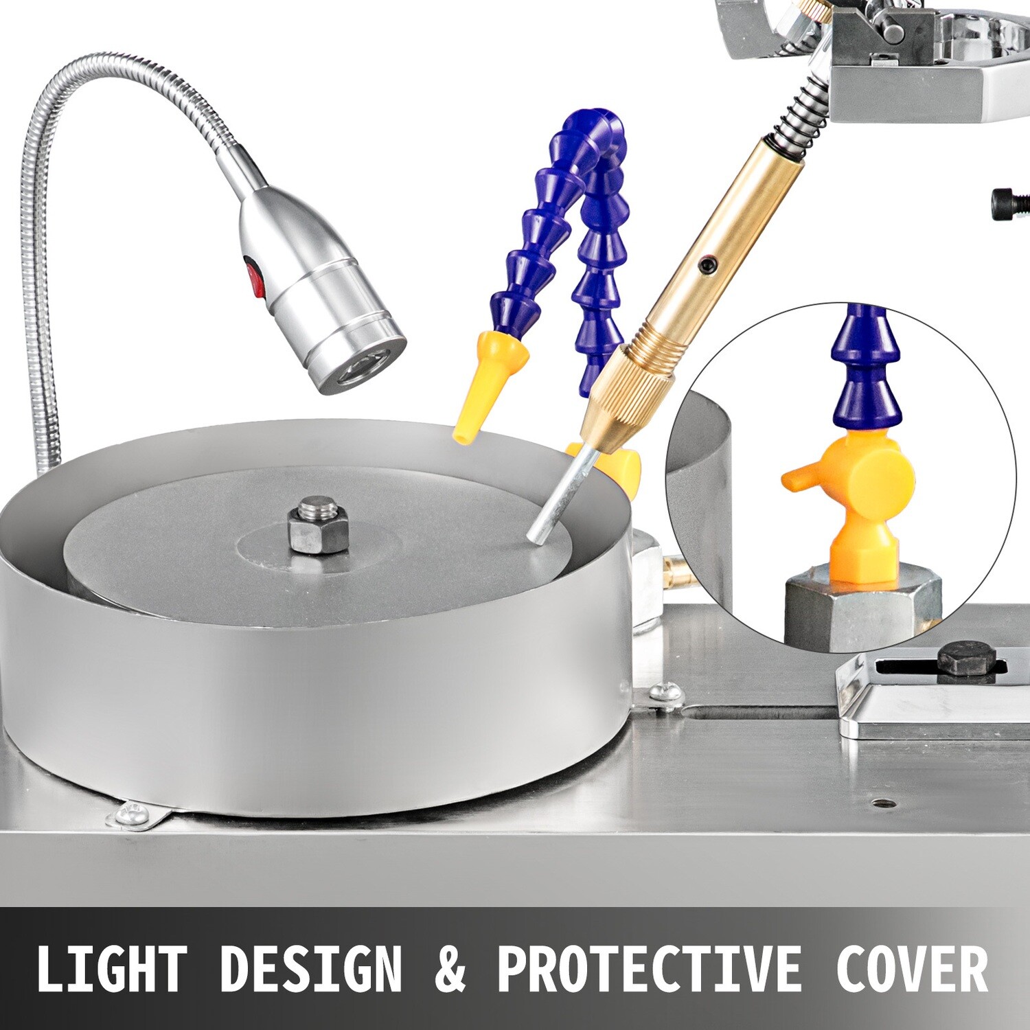 2800 RPM Gem Faceting Machine - Rock Polisher and Jewelry Polisher with Pump - Precision Cutting and Polishing Tool for Gemstones and Jewelry Making, Includes Water Pump for Optimal Performance
