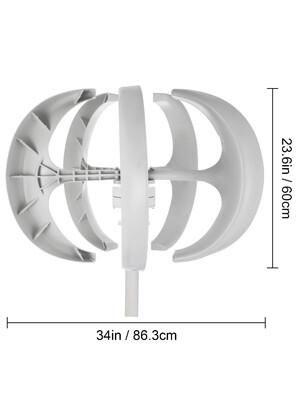 5-Blade Vertical Axis Wind Turbine Generator - 600W 12V Efficient Energy Solution for Sustainable Power Generation