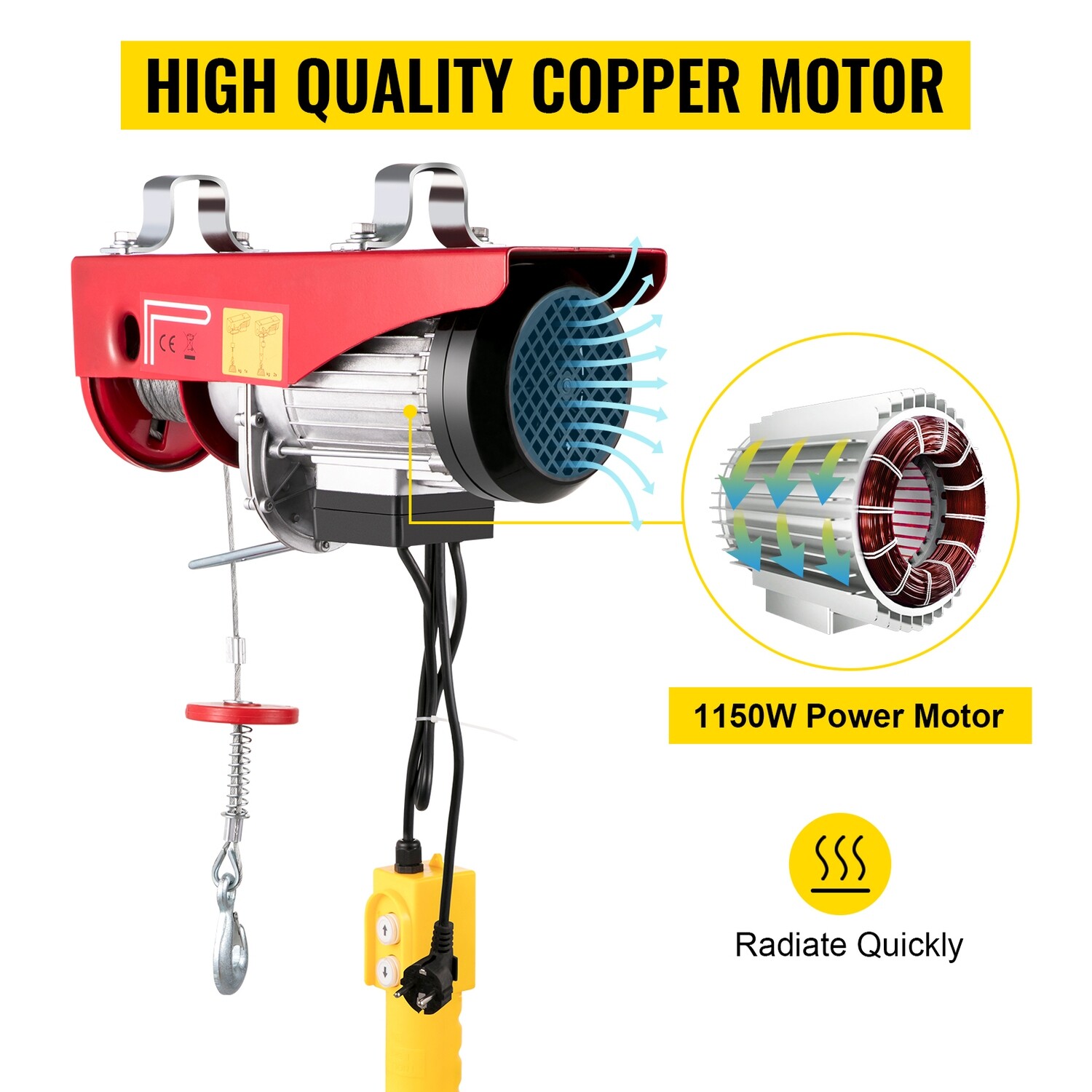 Wireless Lifting Crane Scaffolding Garage Gantry Electric Hoist Scaffold Winch
