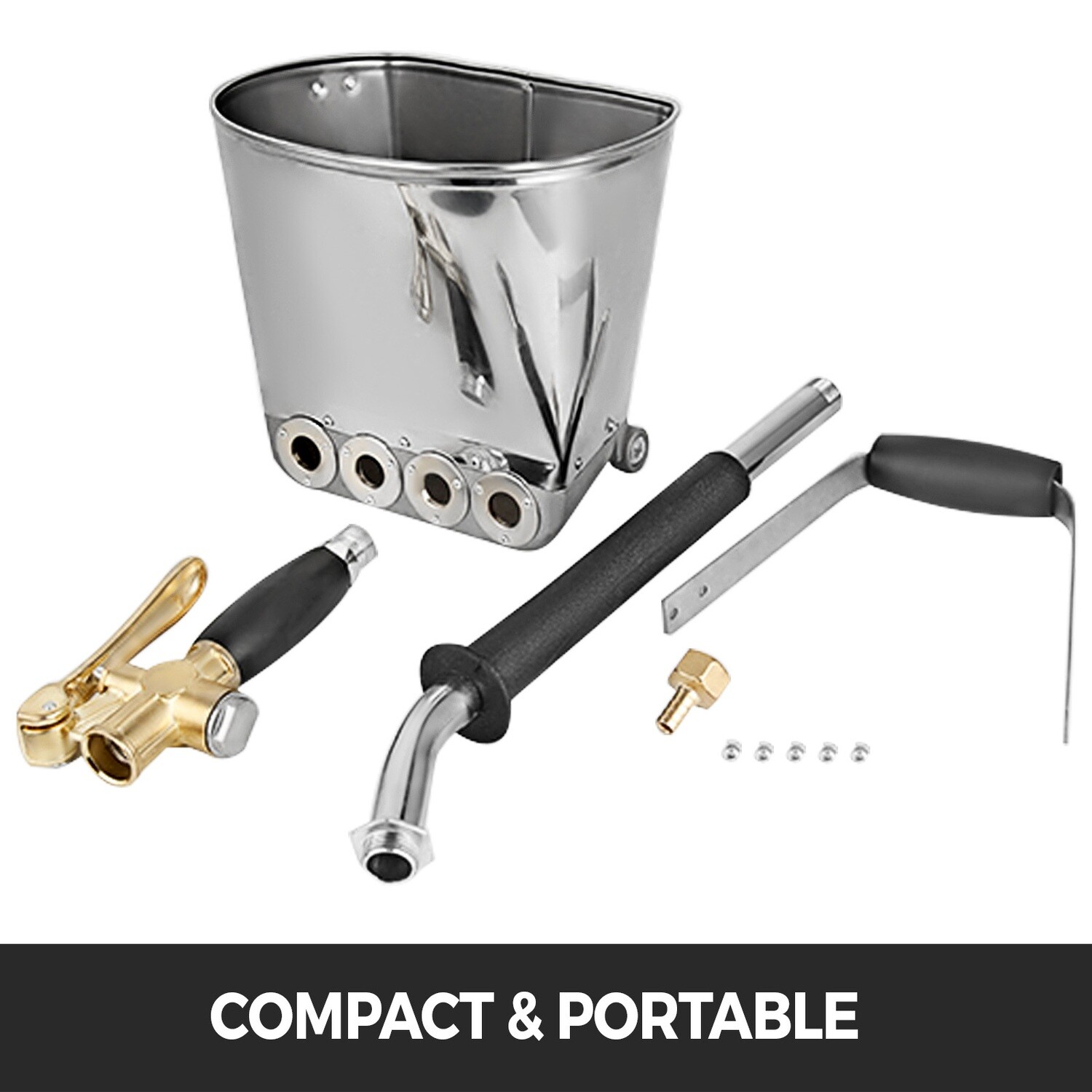 Anti-Corrosion 4-Jet Cement Mortar Sprayer – Lightweight Stucco Wall Painting Tool for Efficient Application