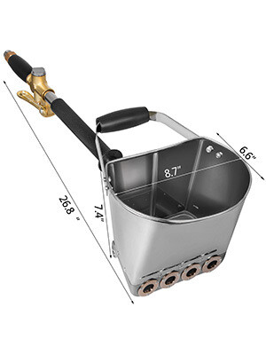 Anti-Corrosion 4-Jet Cement Mortar Sprayer – Lightweight Stucco Wall Painting Tool for Efficient Application