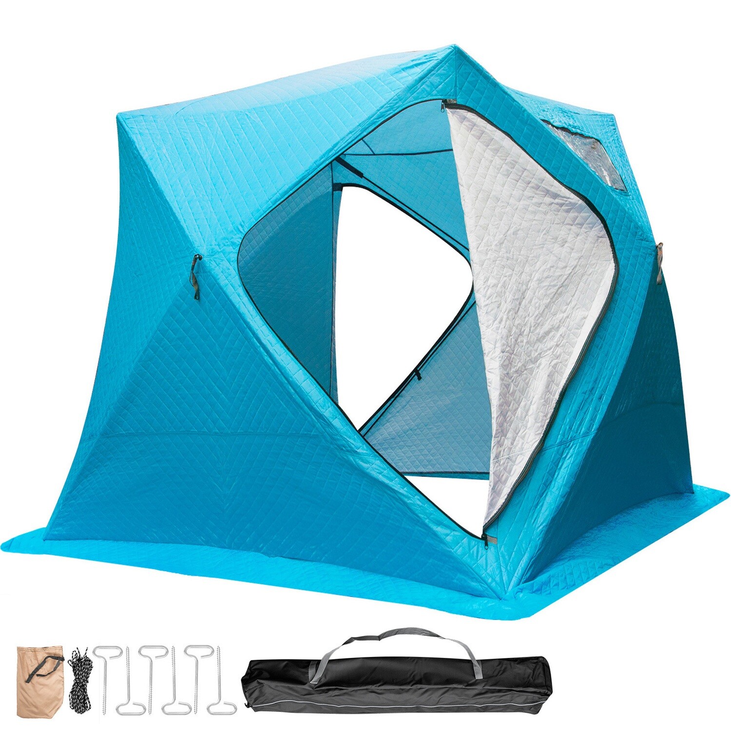 Pop-up 4-person Fishing Shelter for Ice Fishing Shanty's Waterproof Shelter