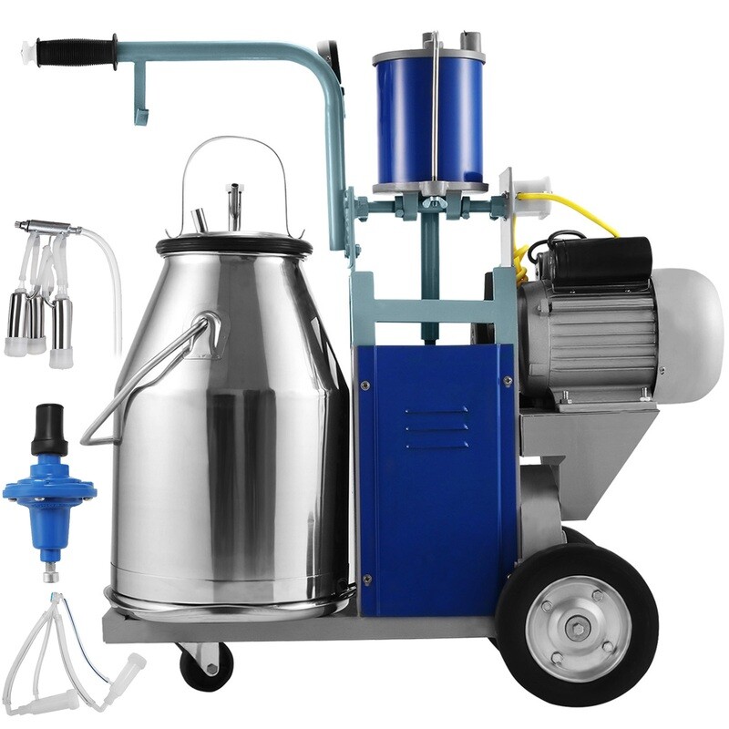 Stainless Steel Milking Milker 550W, Electric Milking Machine 25L