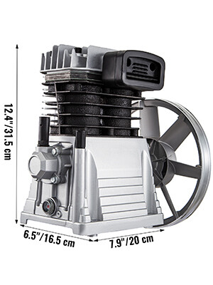 New Industrial 476L Twin Cylinder Air Compressor Pump with 2.2KW Capacity