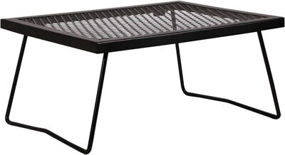 Portable Heavy Duty Steel Campfire Grill Grate Folding