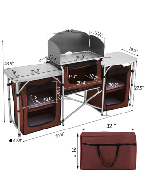 Outdoor Camping Kitchen Folding Camping Kitchen Portable Camping