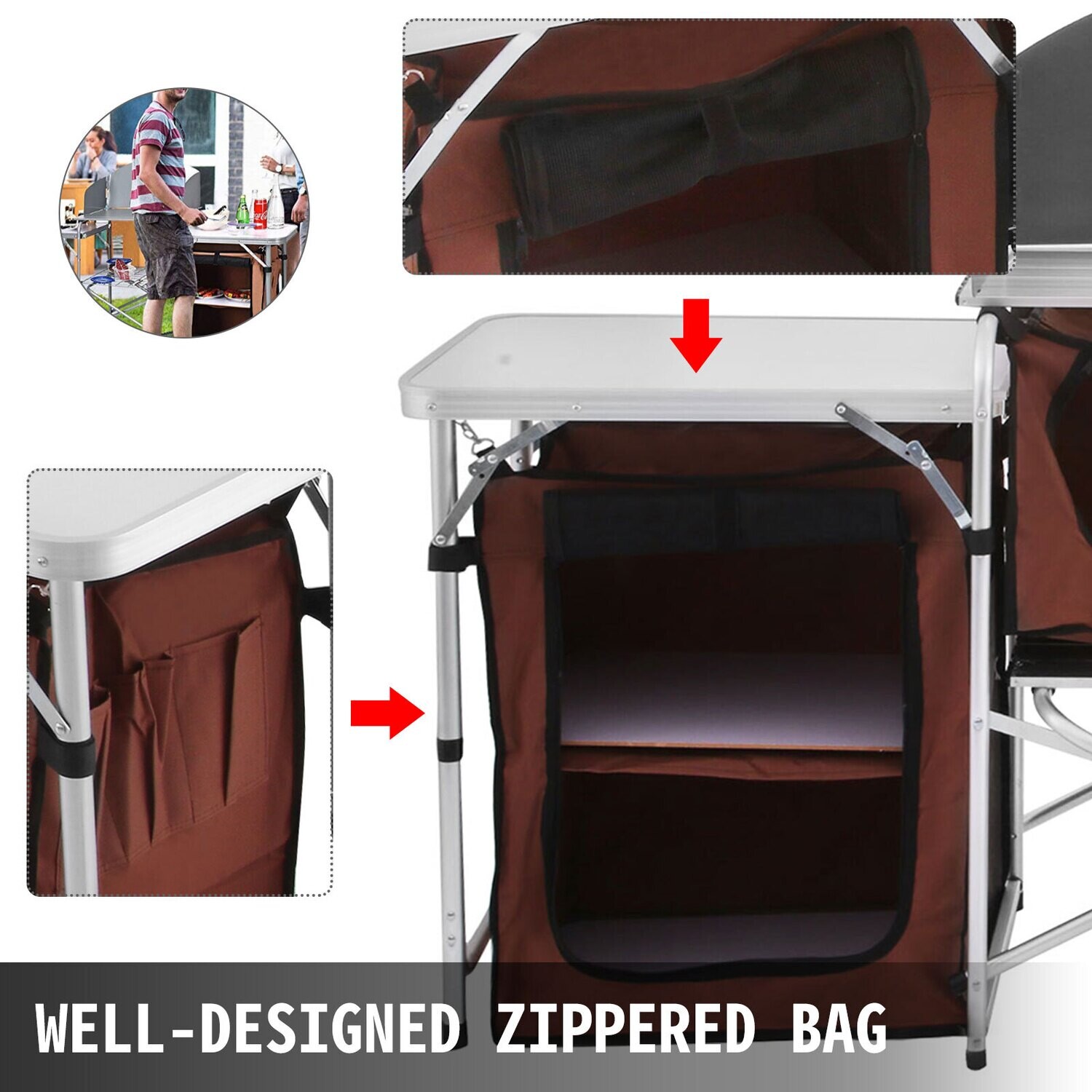 Outdoor Camping Kitchen Folding Camping Kitchen Portable Camping