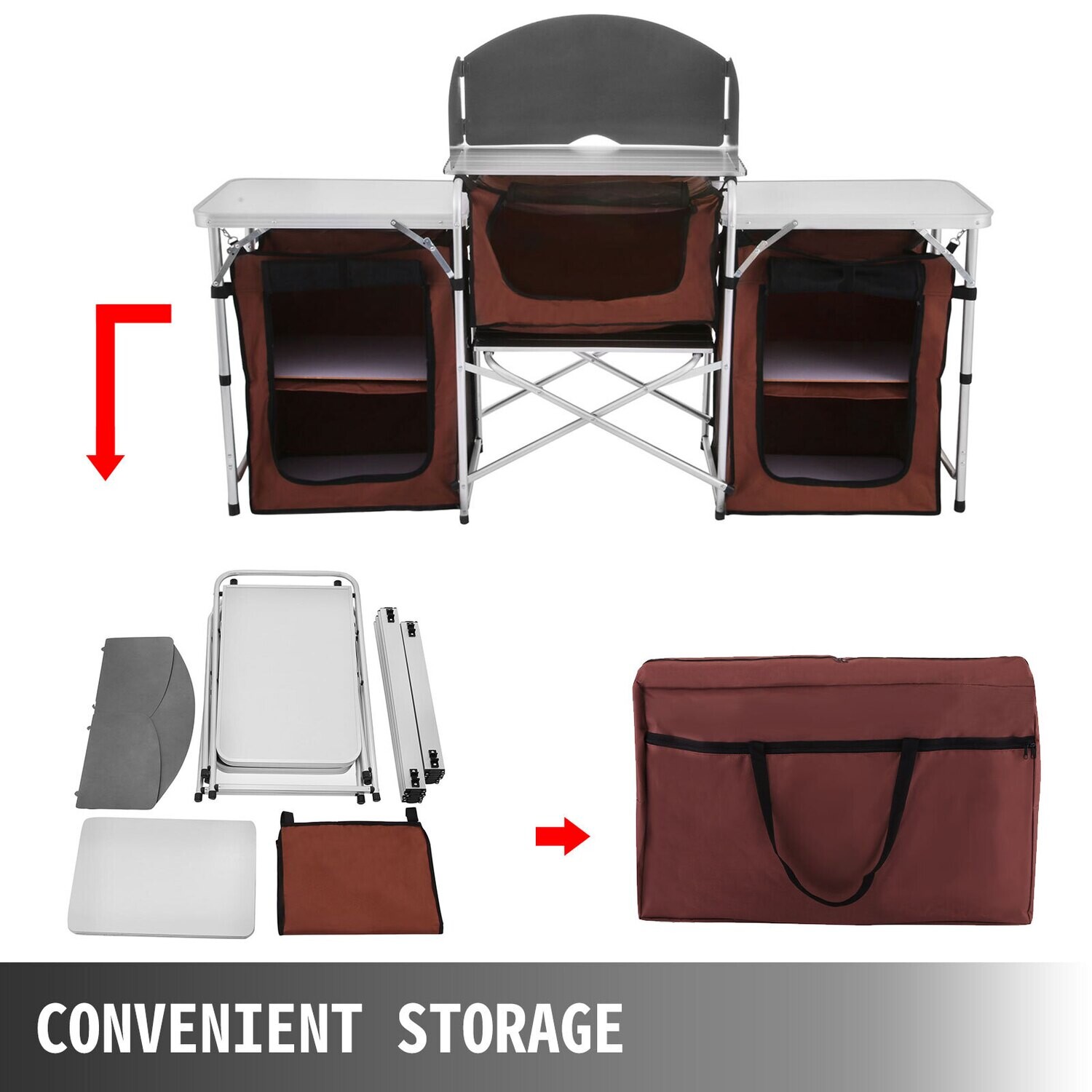 Outdoor Camping Kitchen Folding Camping Kitchen Portable Camping