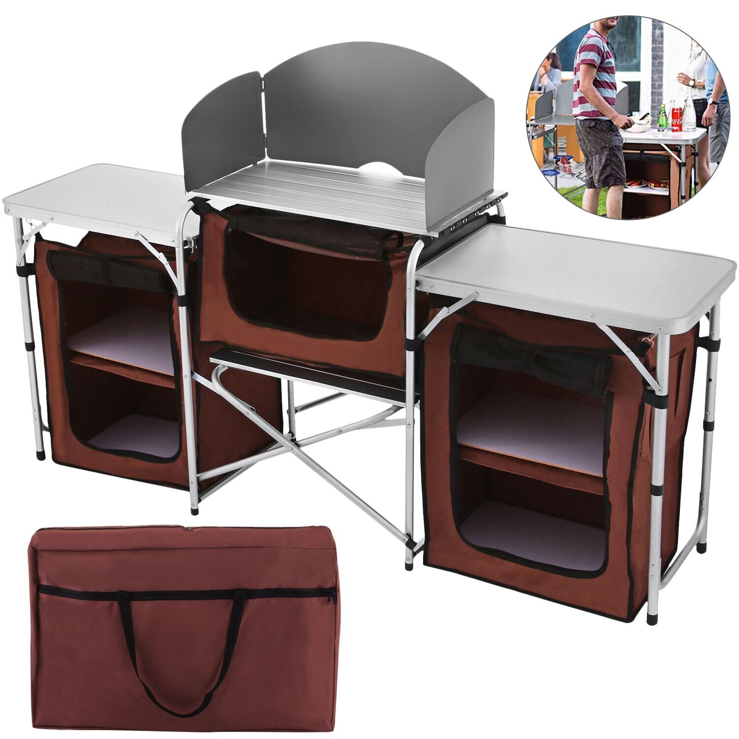 Outdoor Camping Kitchen Folding Camping Kitchen Portable Camping