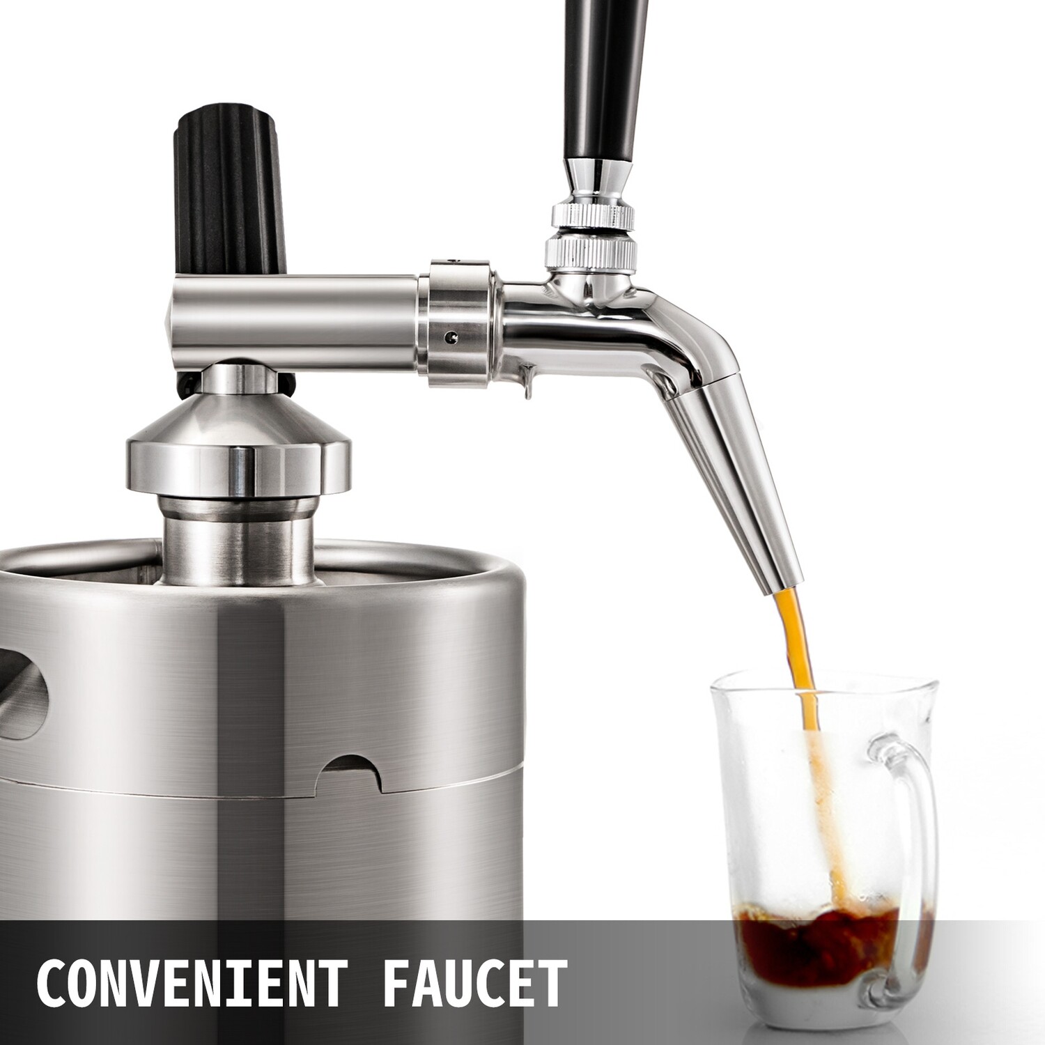 2L Nitro Cold Brew Coffee Maker - Premium Stainless Steel Design for Smooth, Refreshing Nitro-Infused Coffee at Home - User-Friendly and Low-Maintenance with Precision Dispensing