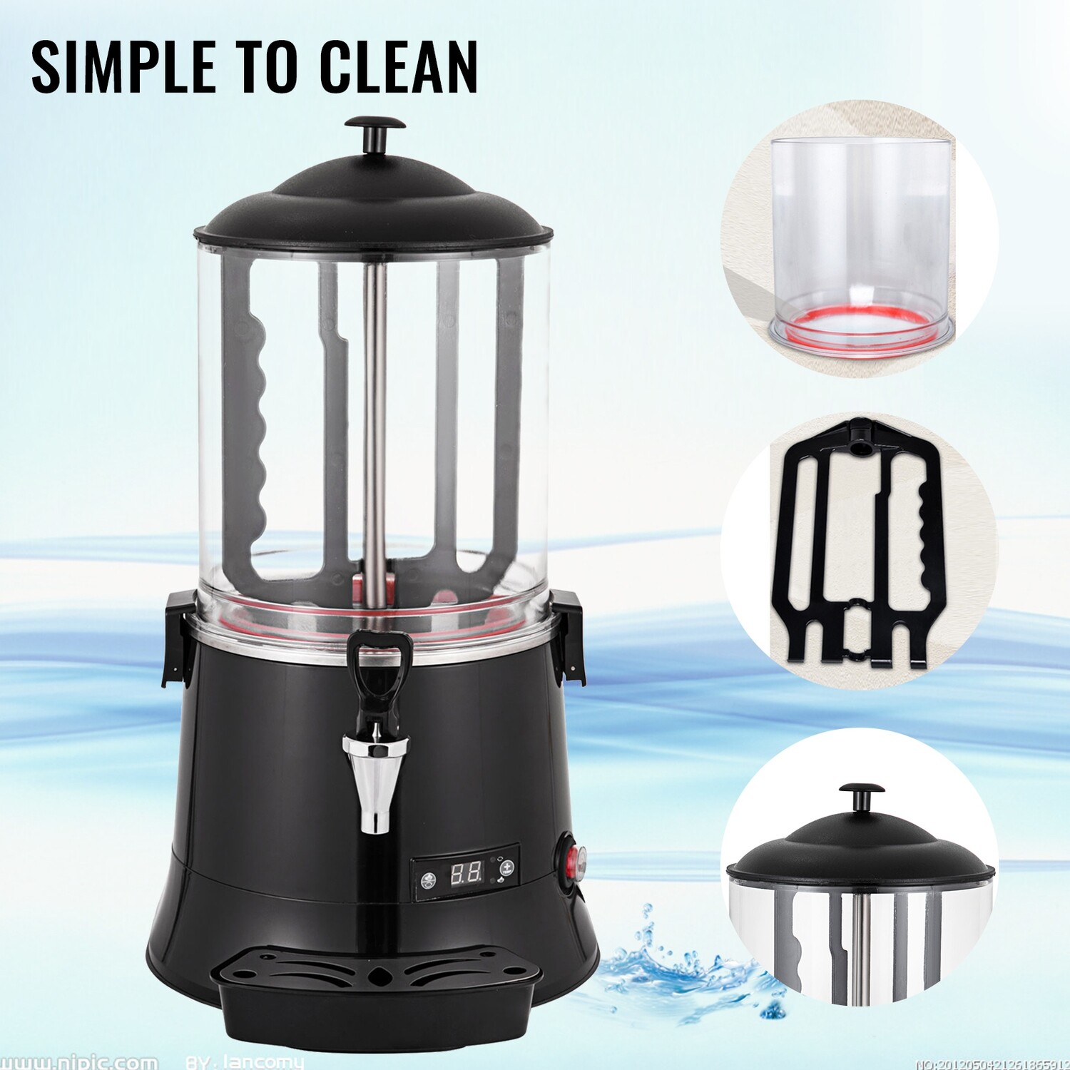 Chocolate Melter Machine KS-RQ, Hot Chocolate Dispensing Machine for Efficient Melting and Serving
