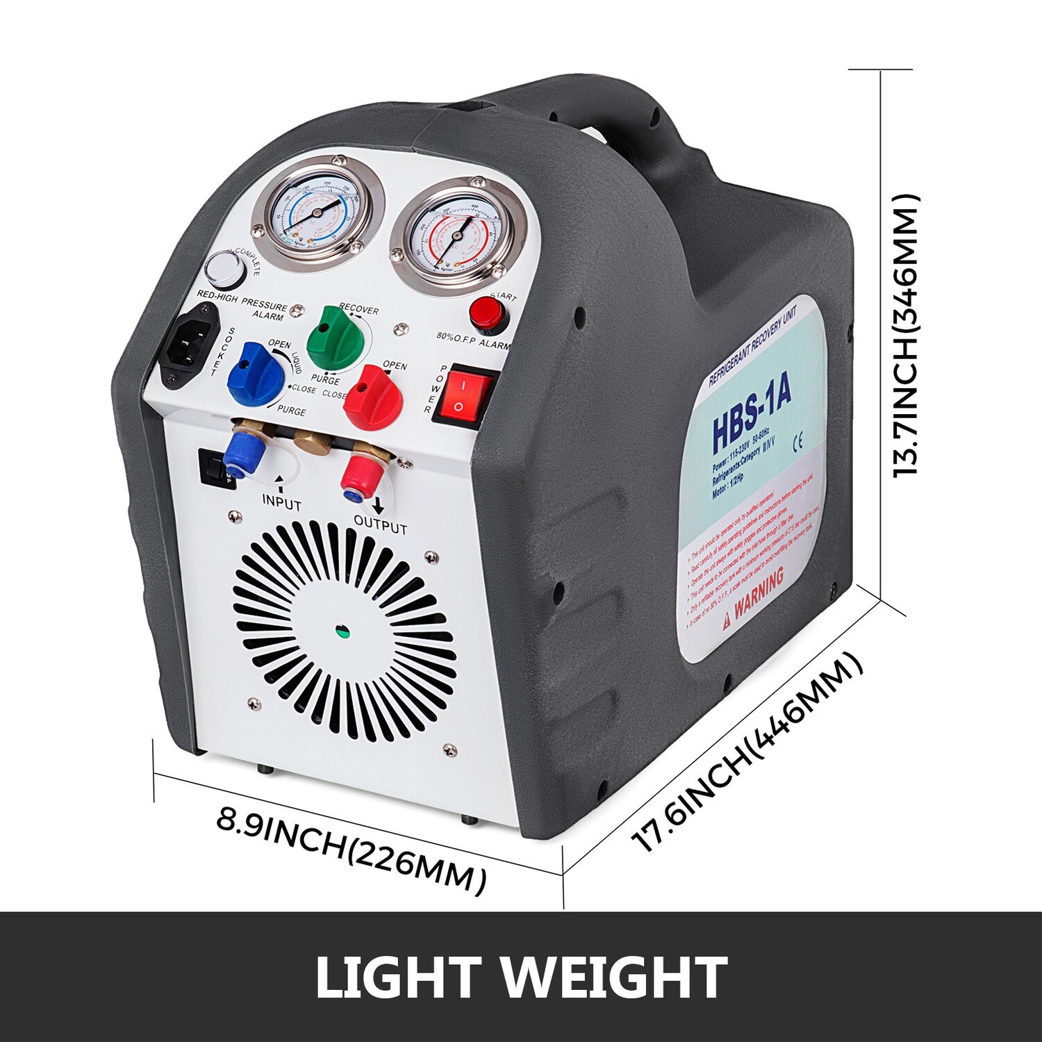 50Hz Refrigerant Recovery Machine - Air Conditioning Repair Tool for Efficient Refrigerant Extraction