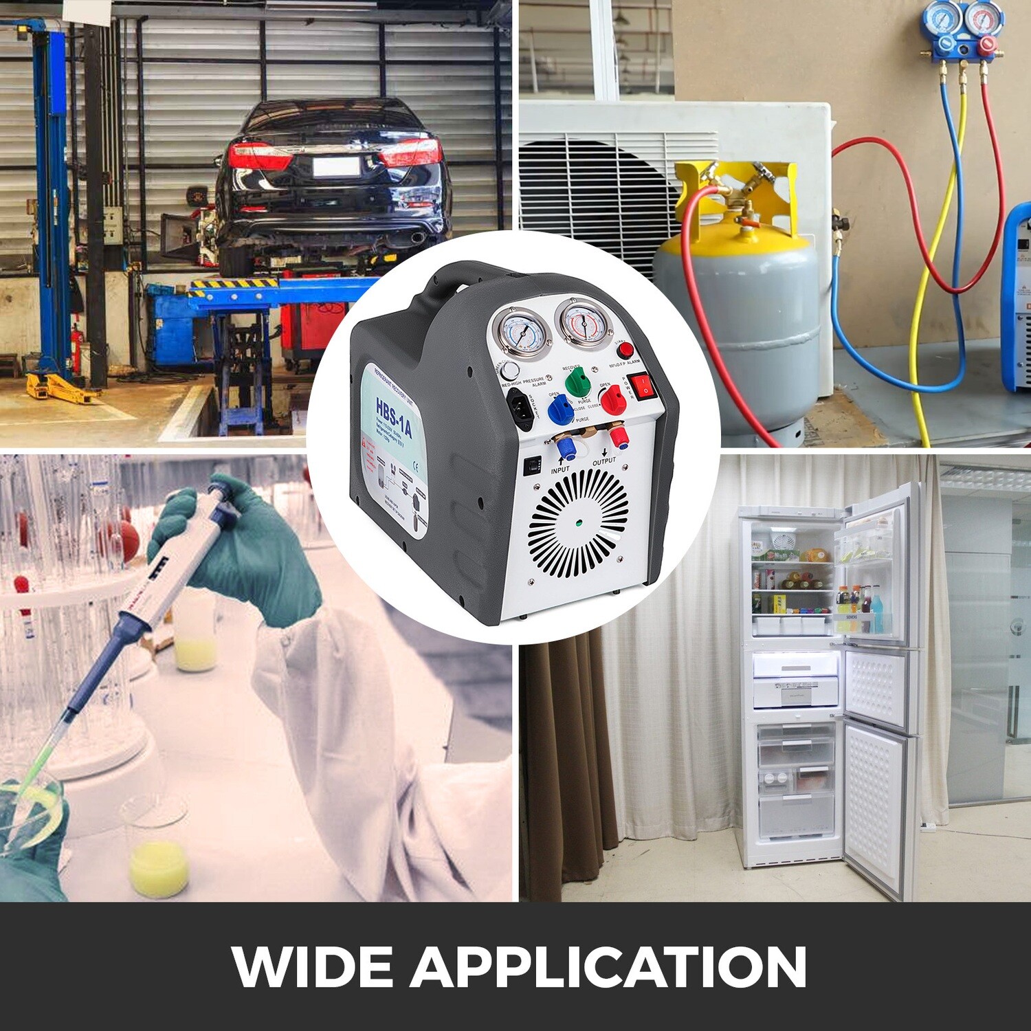 50Hz Refrigerant Recovery Machine - Air Conditioning Repair Tool for Efficient Refrigerant Extraction