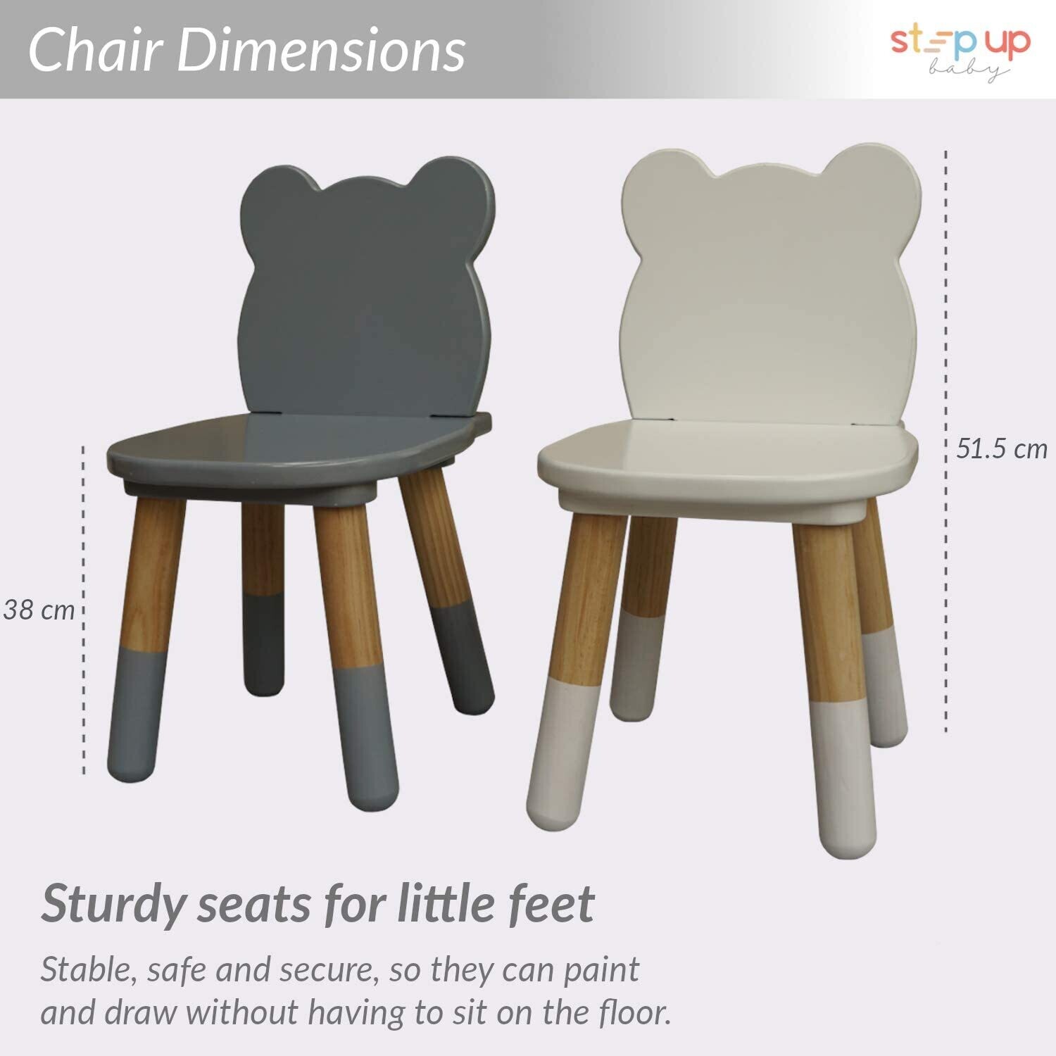 Toddler Kids Activity Play Table 2 Chair Wooden Set, Children&#39;s Table and Chairs,