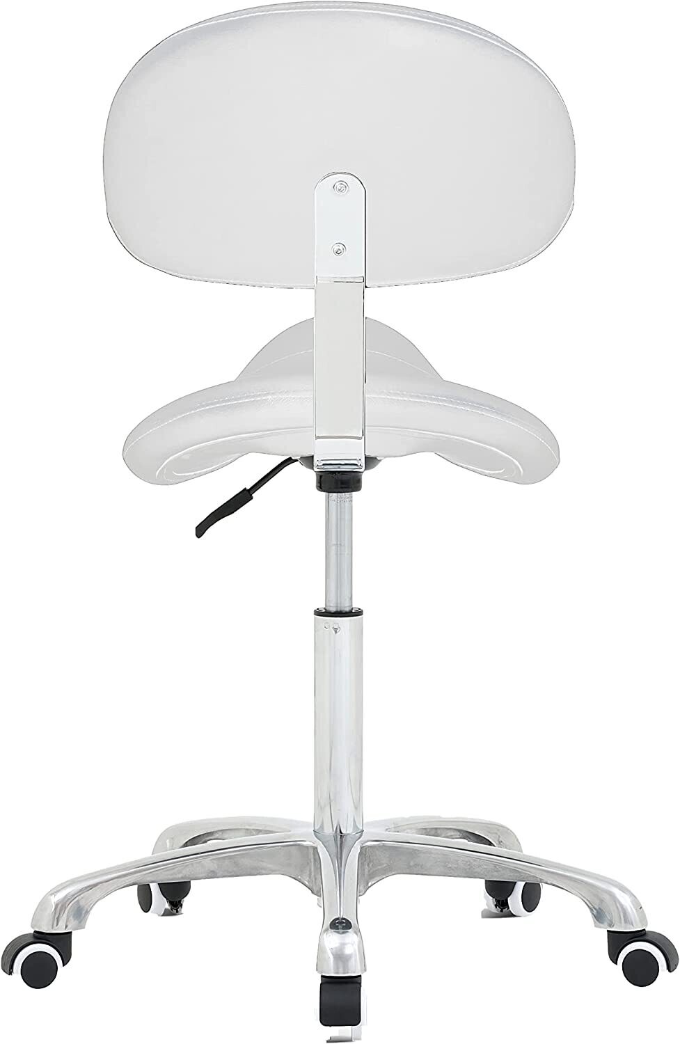 Adjustable Hydraulic Saddle Stool Massage Rolling Work Chair with Wheels For Beauty Salon Kitchen Spa,