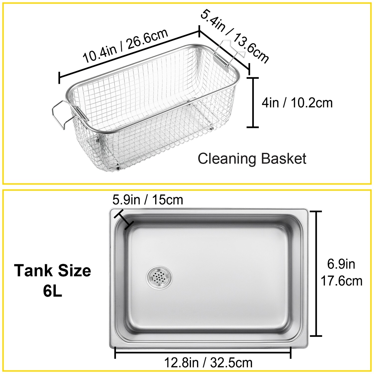 6L Ultrasonic Washing Machine Tub Cleaner - Effective Ultrasonic Cleaner for Deep Cleaning and Maintenance of Washing Machines