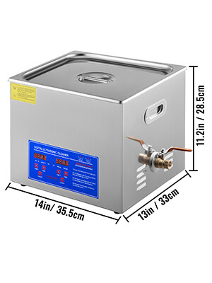 15L Ultrasonic Cleaner Stainless Steel Cleaning Machine for Deep Cleaning Jewelry, Glasses, and More - High-Performance Ultrasonic Bath