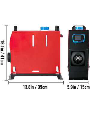 12V Diesel Air Heater with LCD Switch and Remote Control – 1 Air Outlet for RV, Truck, Bus, Car, SUV, and Caravan