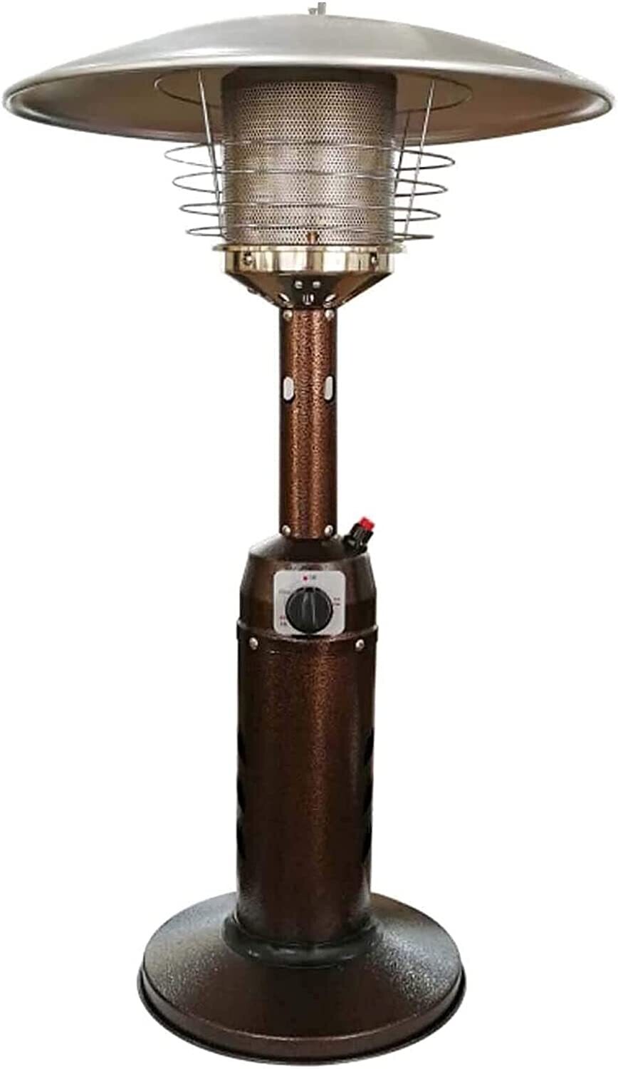 Tabletop Stainless Steel Patio Heater with Hose for Bottled Gas