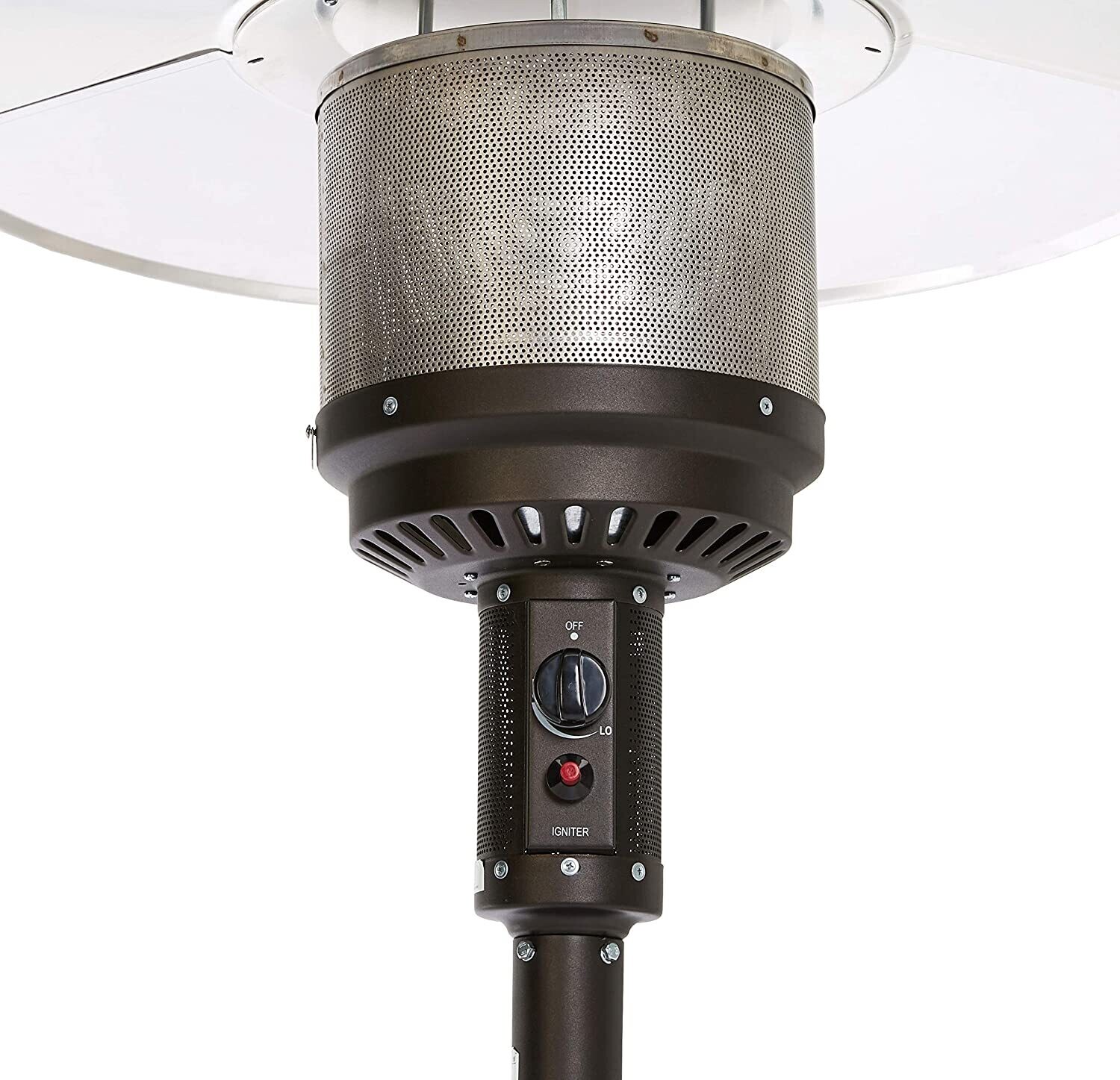 Commercial &amp; Residential 46,000 BTU Outdoor Mushroom Patio Heater with Wheels, Propane