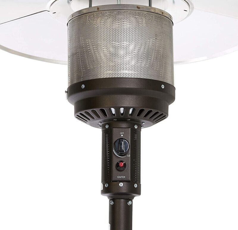 Commercial &amp; Residential 46,000 BTU Outdoor Mushroom Patio Heater with Wheels, Propane