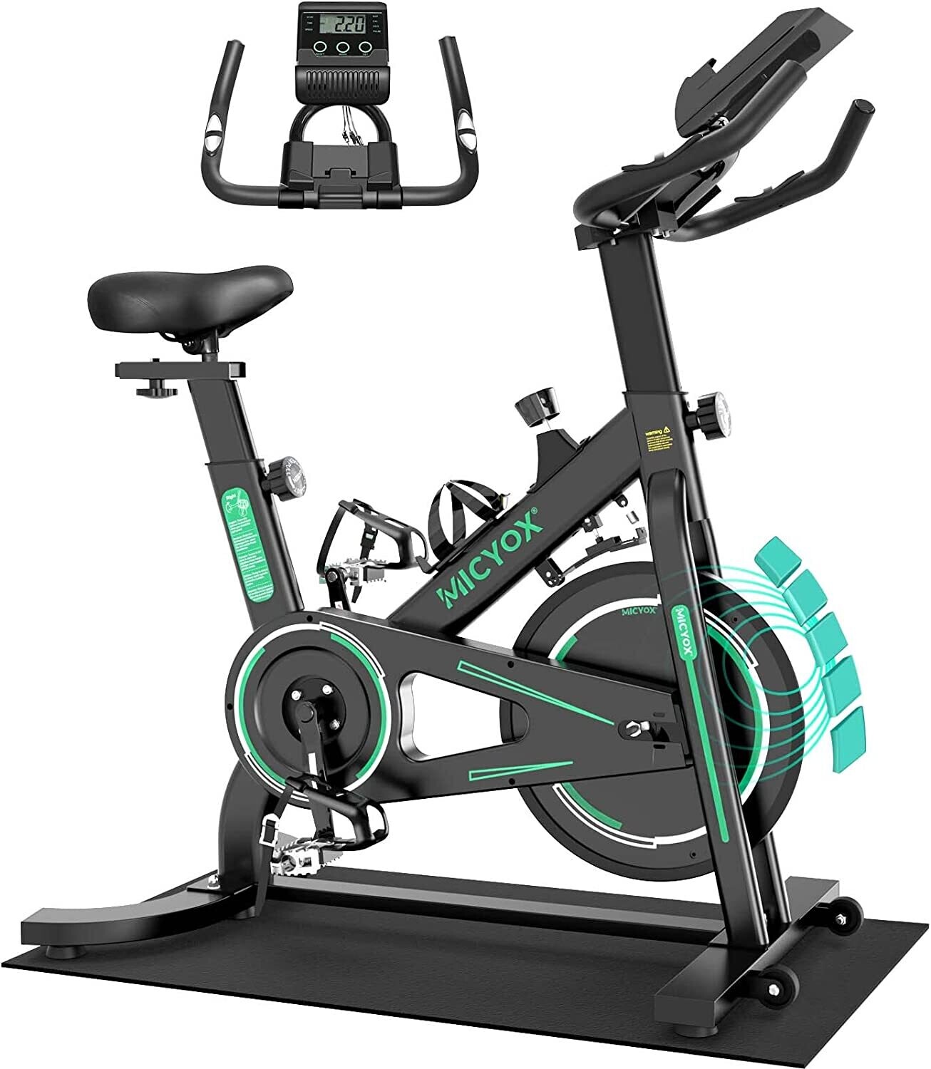 Exercise Bike with Adjustable Handlebar, Seat, and Resistance – Customizable Workout for Home Fitness and Weight Loss
