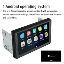 7-Inch 2 Din Android 8.0 Car Stereo Radio - High-Performance Multimedia Receiver with Touchscreen Display and Bluetooth Connectivity