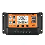 12v and 24v solar charge controllers with two USB ports, 10-100a auto battery charger