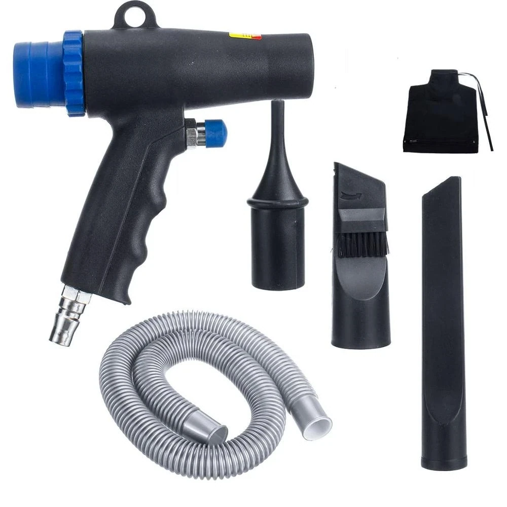 2-in-1 Air Compressor Pneumatic Vacuum Cleaner &amp; Suction Gun Kit – Dual Function