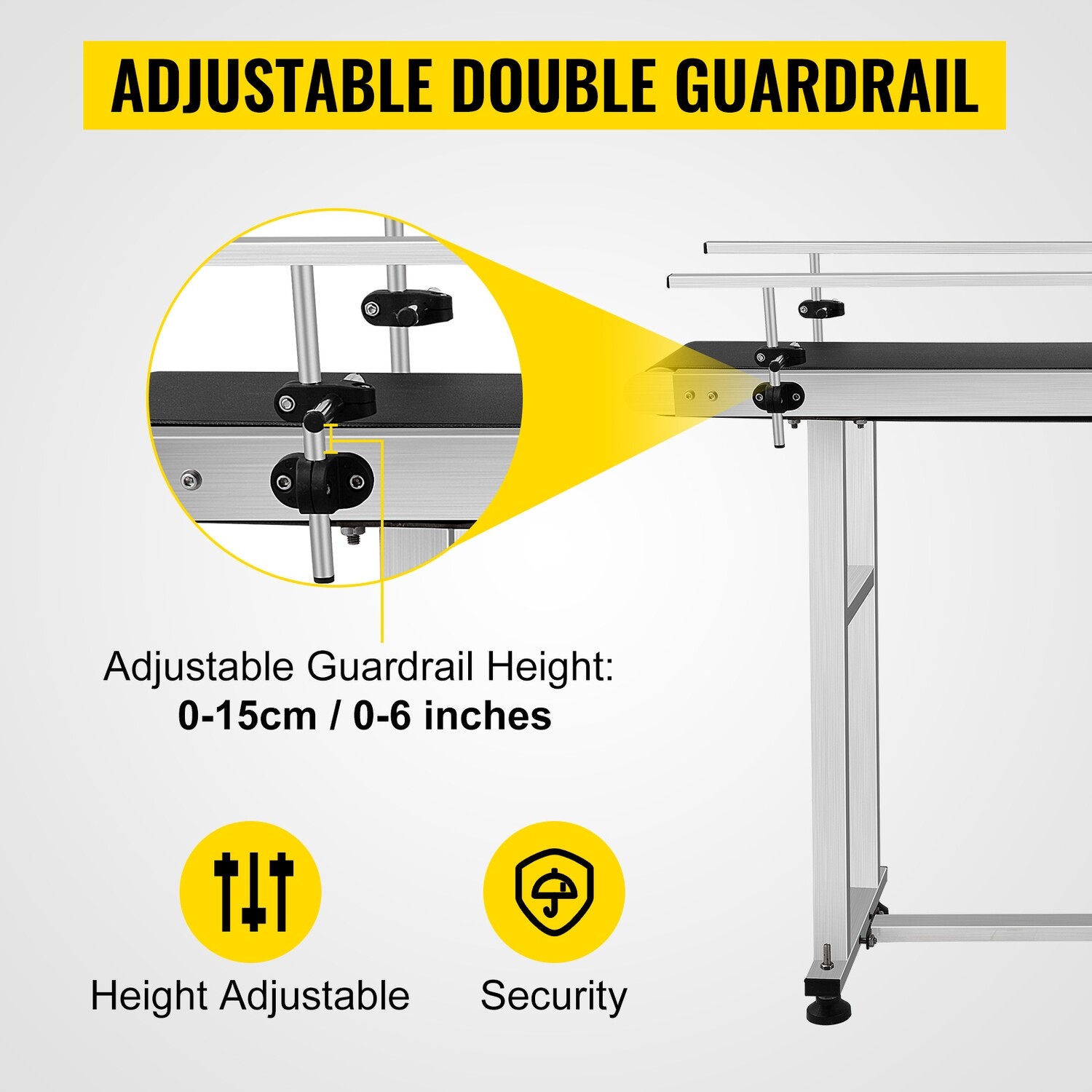 Electric Conveyor Machine with Adjustable PVC Belt – 1500MM x 198MM Stainless Steel Anti-Static Coding Conveyor for Industrial Use