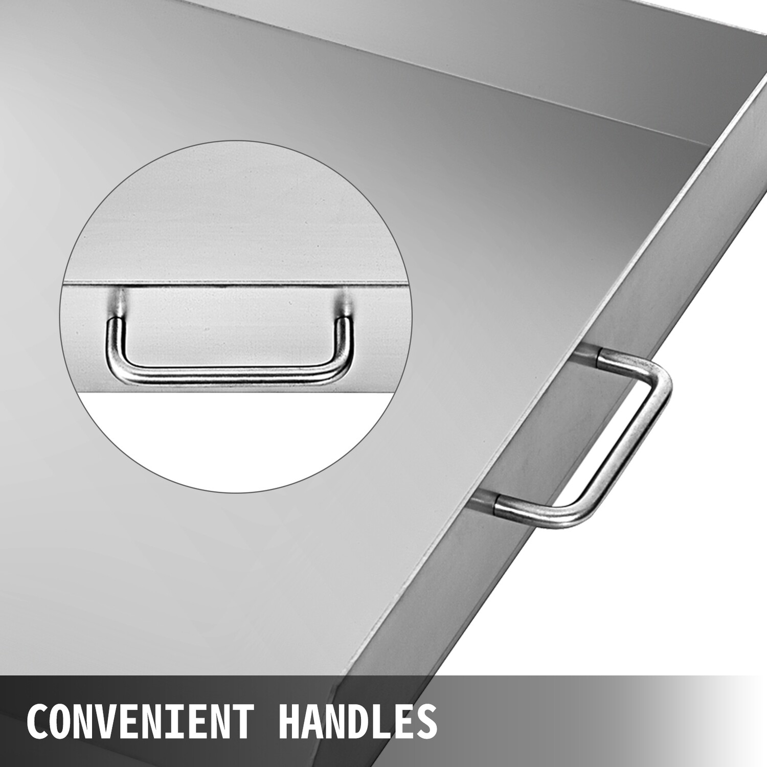 Flat Top Triple Burner Grill – 36 x 22 Inch Stainless Steel Square Grill Plate
