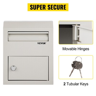 Suggestion Box, Lockable Ballot Box for Donations,