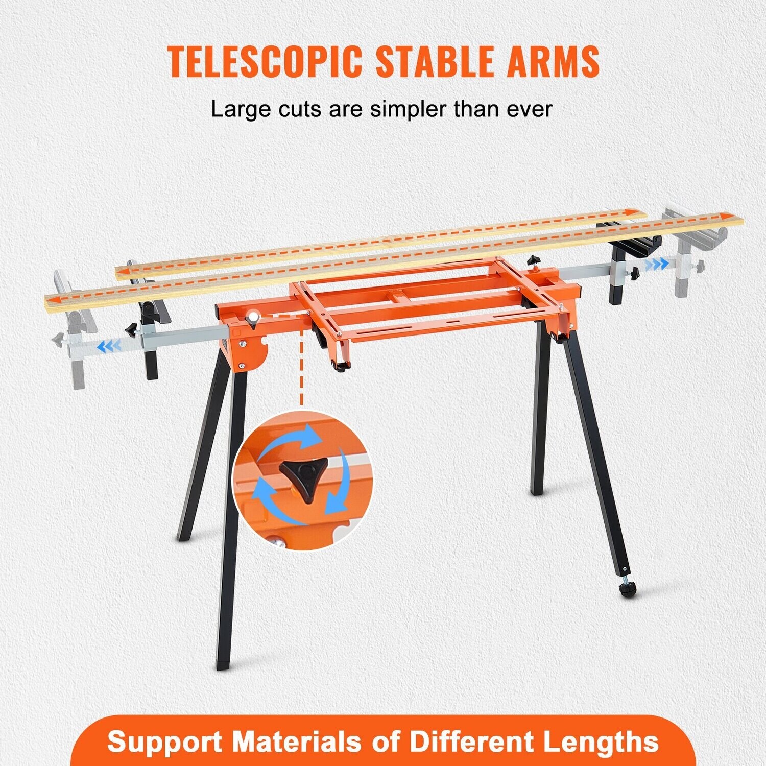 79in Miter Saw Stand with One-Piece Mounting Brackets and Sliding Rail - Heavy-Duty 330lbs Capacity for Stable and Efficient Cutting
