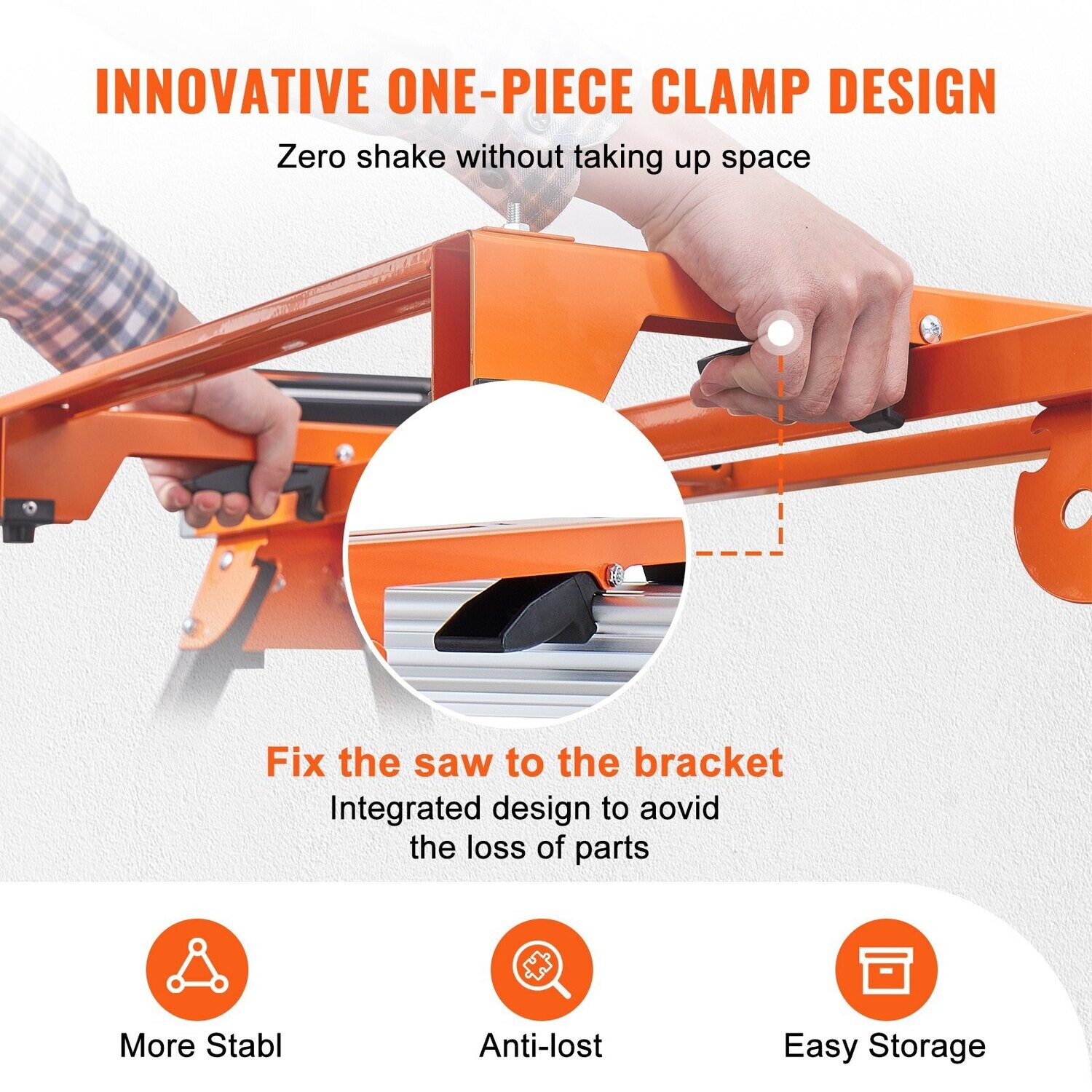 79in Miter Saw Stand with One-Piece Mounting Brackets and Sliding Rail - Heavy-Duty 330lbs Capacity for Stable and Efficient Cutting
