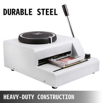Manual 72-Character Card Embossing Machine