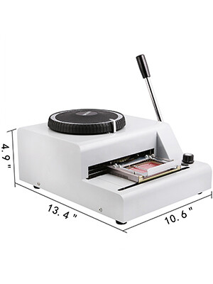 Manual 72-Character Card Embossing Machine