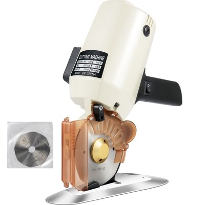 Industrial 100mm Blade Hand-Held Electric Cloth Cutter Fabric Cutting Machine for Efficient Textile Cutting