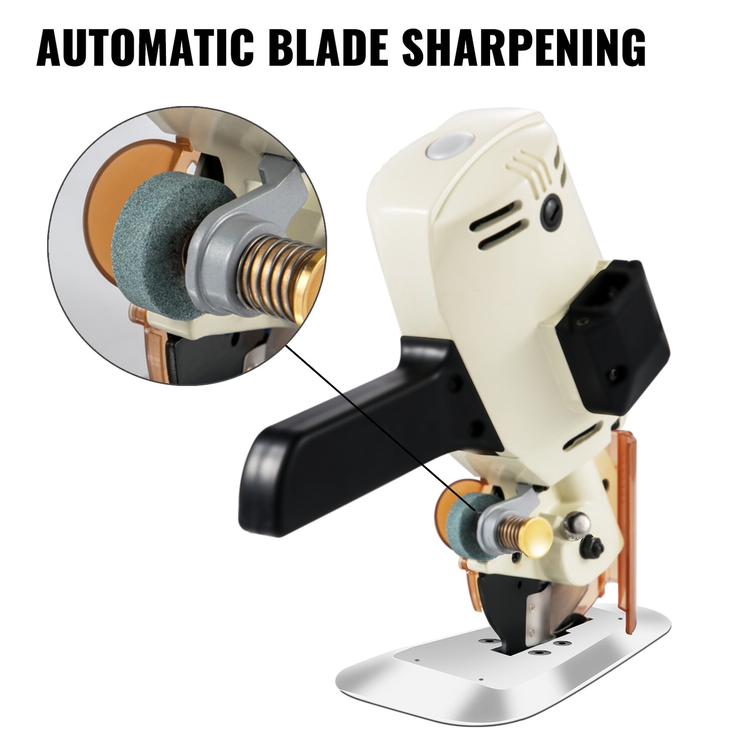 Industrial 100mm Blade Hand-Held Electric Cloth Cutter Fabric Cutting Machine for Efficient Textile Cutting