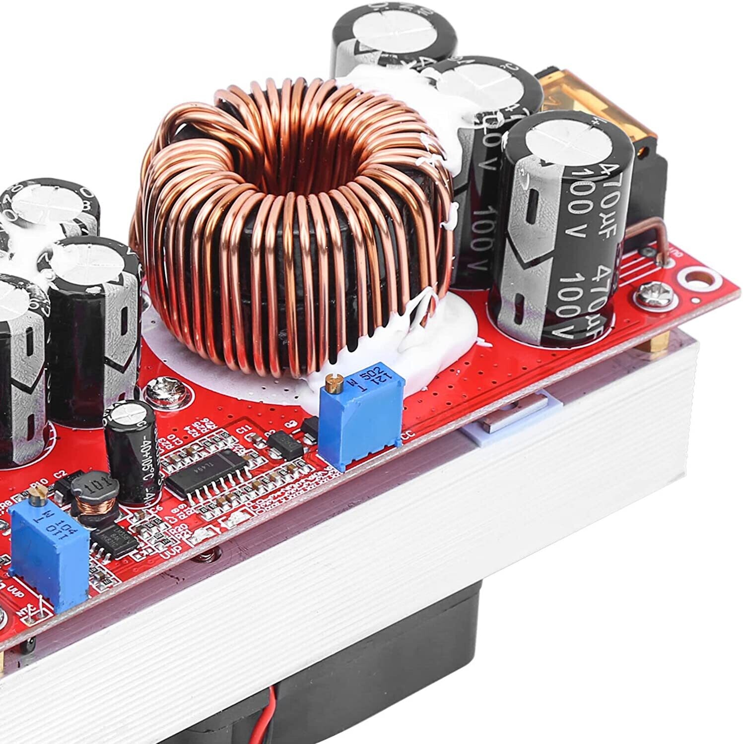 Voltage Up Converter Boost Module DC-DC 10-60V to 12-97V 1500W CC-CV Power Supply Module for Boost