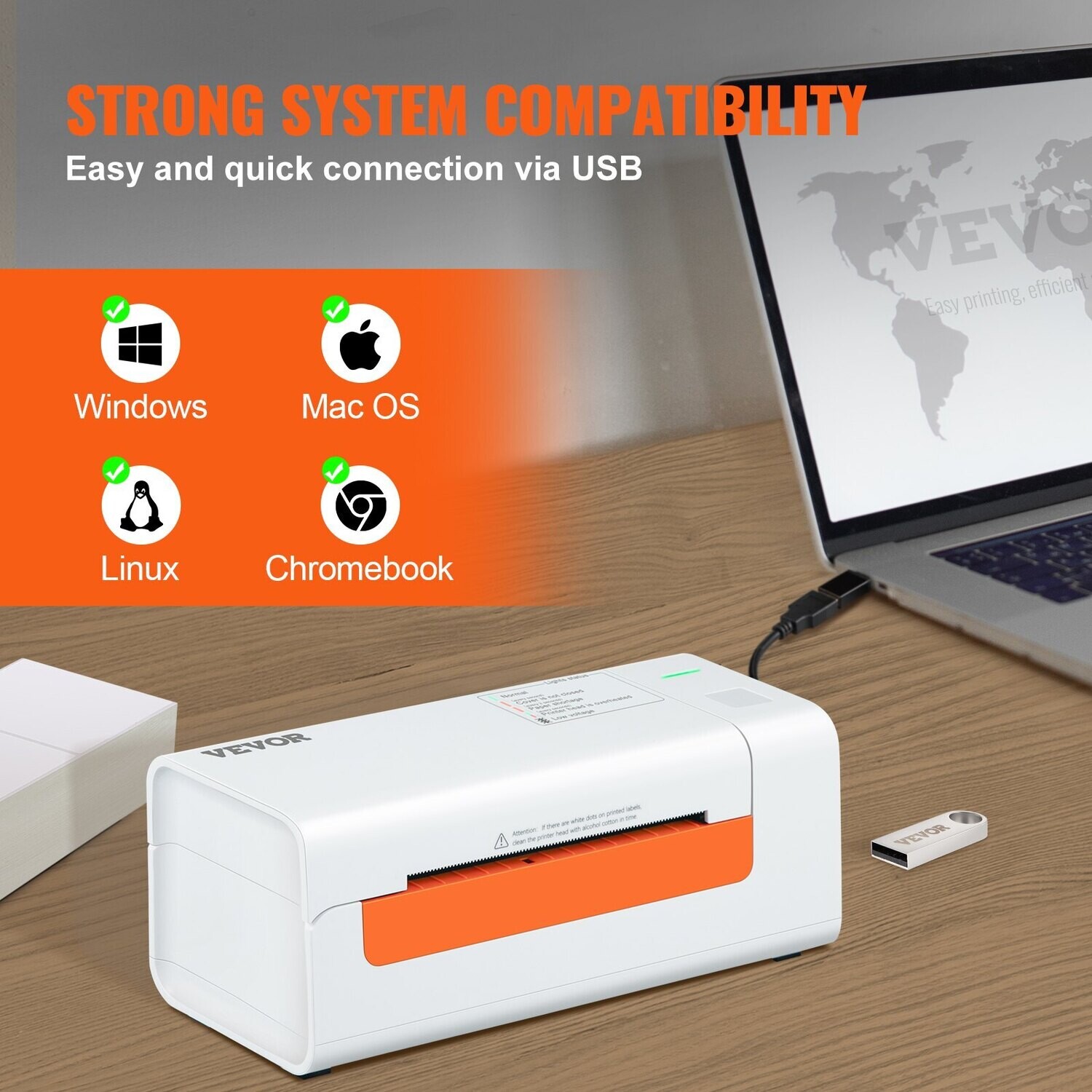 Thermal Label Maker with Automatic Label Recognition, 4x6 Thermal Label Printer