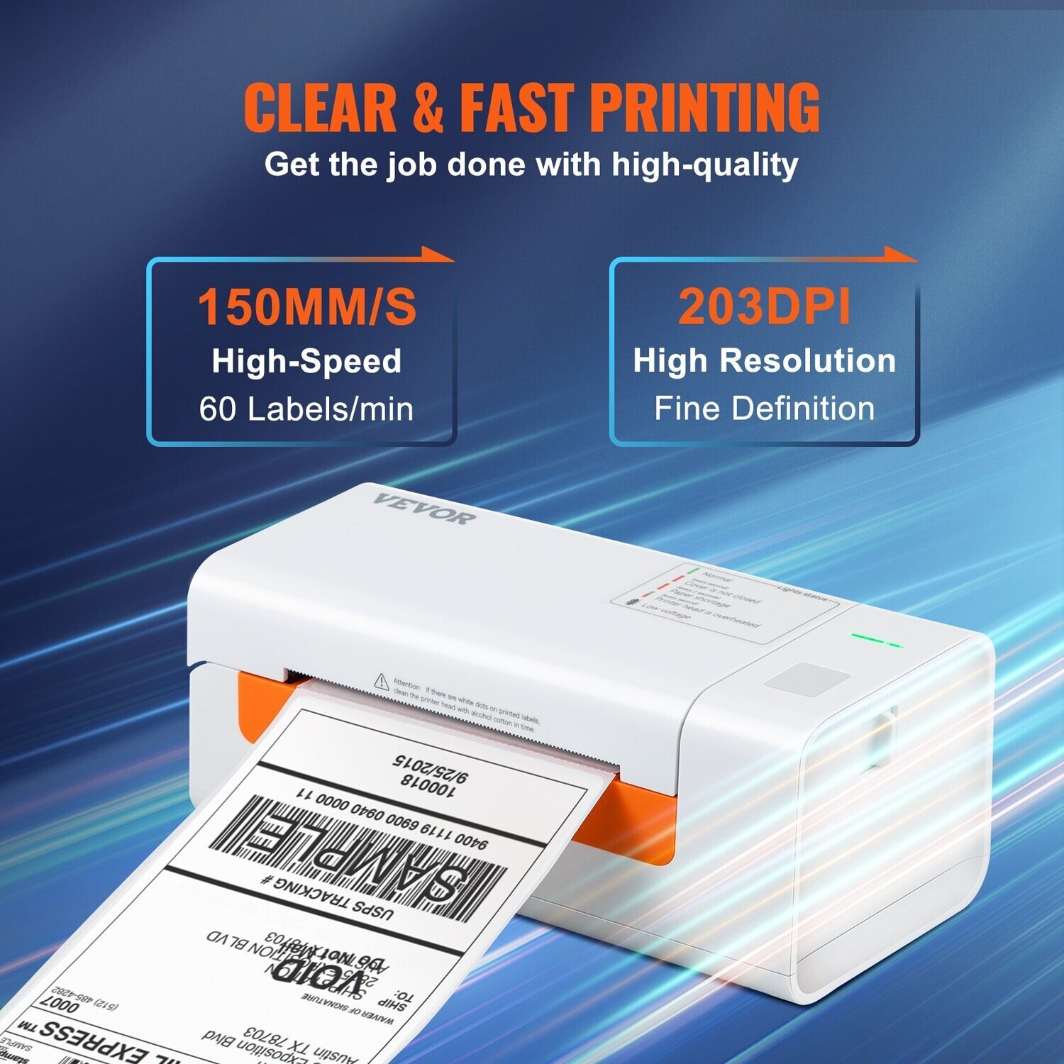 Thermal Label Maker with Automatic Label Recognition, 4x6 Thermal Label Printer