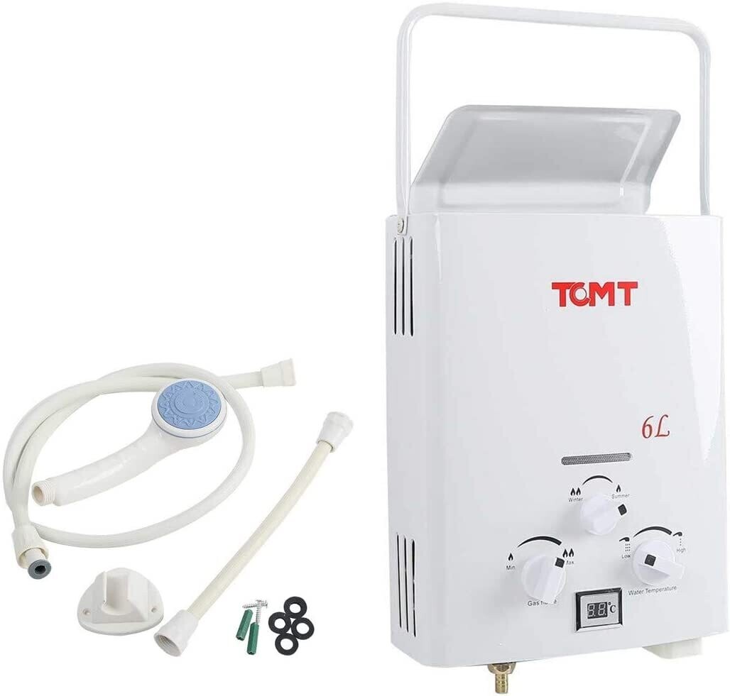 Propane Gas-6L, 1.6GPM, Outdoor Instant Tankless Hot Water Heater