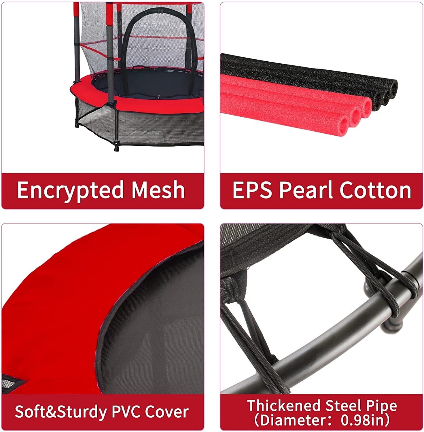 Kid Trampoline Large Kids Trampoline Folding Fitness Bouncer