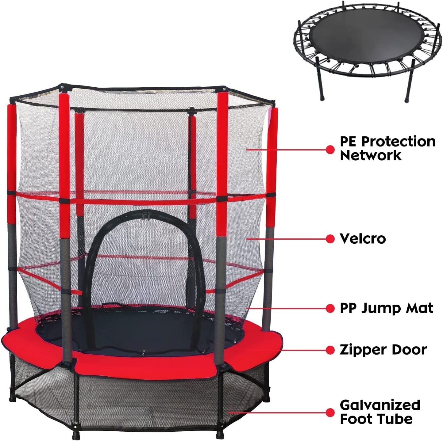 Kid Trampoline Large Kids Trampoline Folding Fitness Bouncer