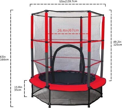 Kid Trampoline Large Kids Trampoline Folding Fitness Bouncer