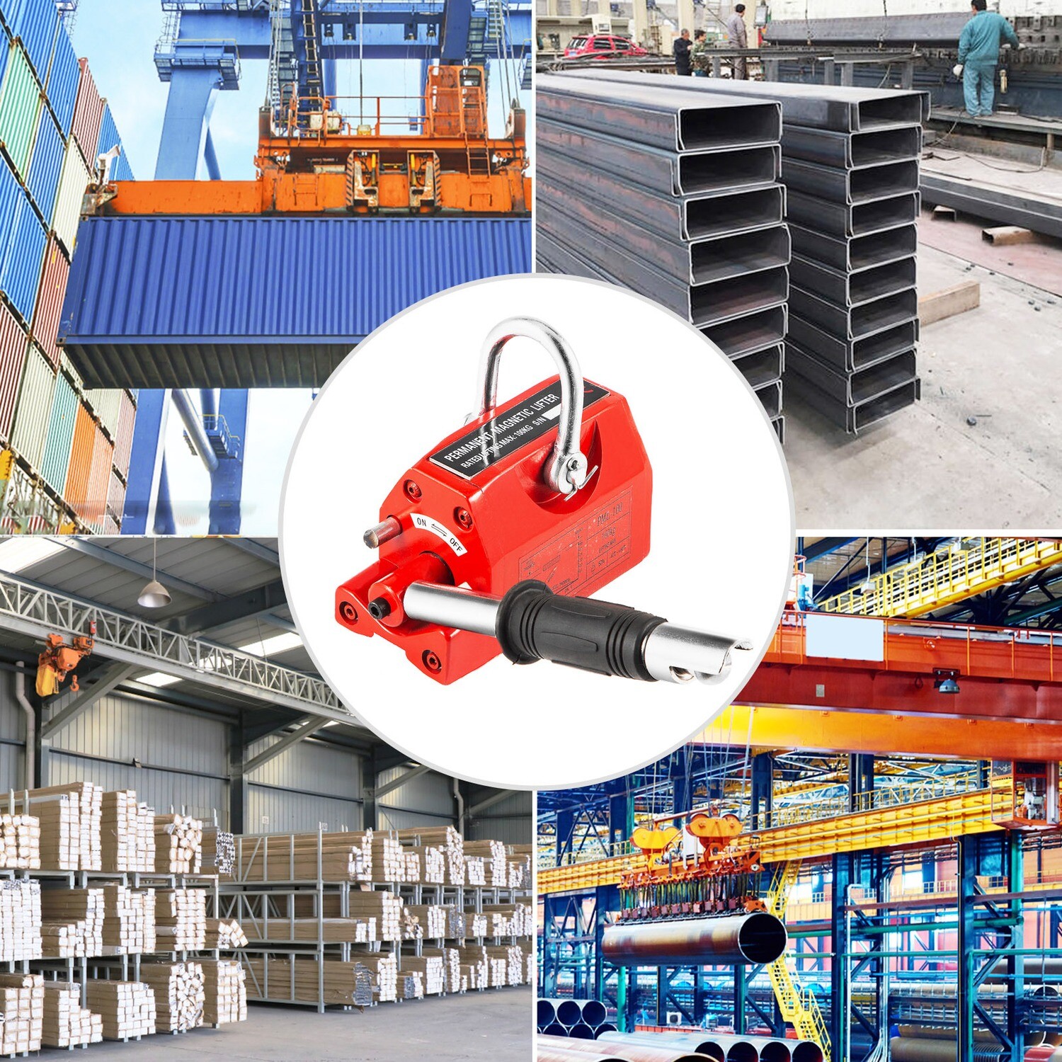 220 LBS of lifting capacity for a magnetic lifter Adhesive Magnet