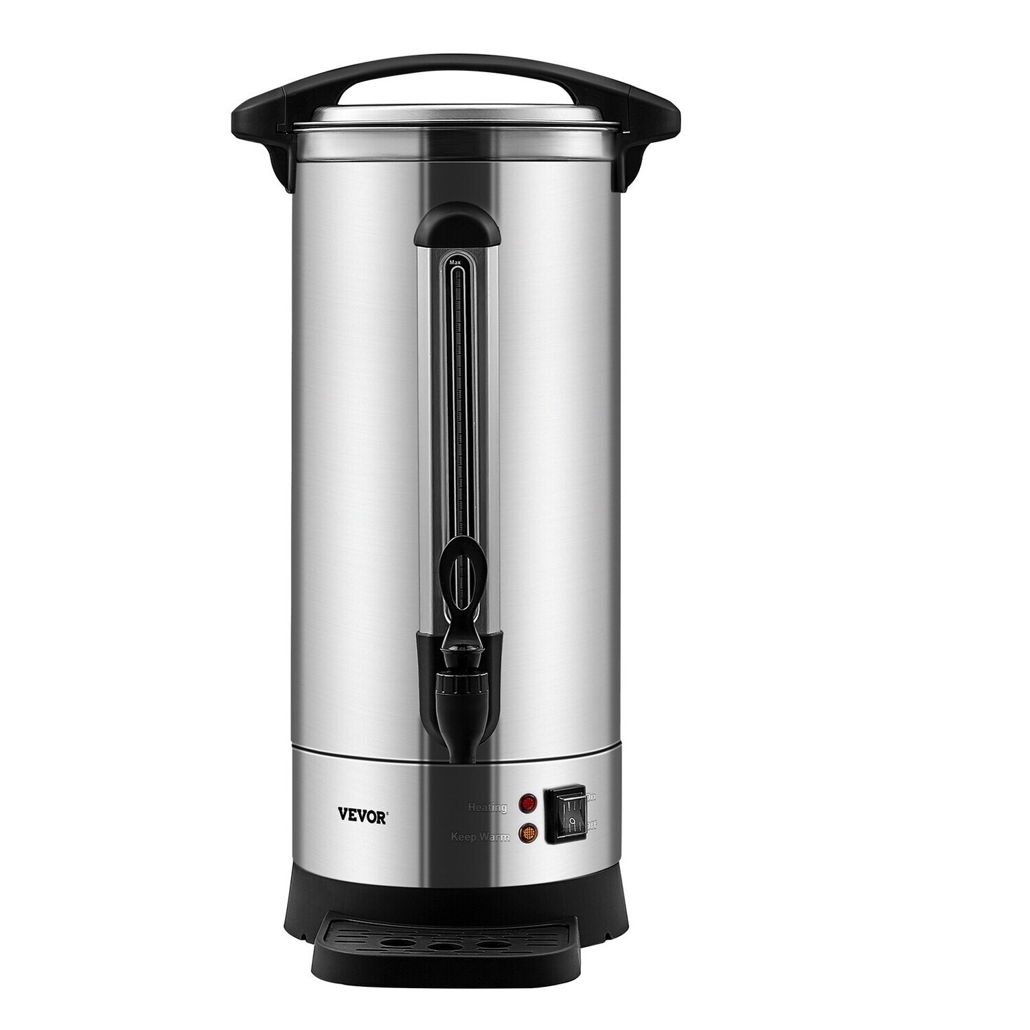 Large Coffee Dispenser, Commercial Coffee Urn, 110 Cups Stainless Steel