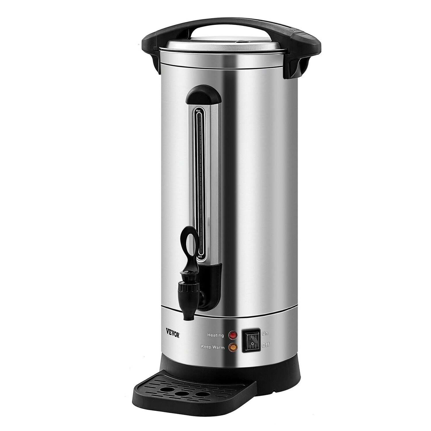 Large Coffee Dispenser, Commercial Coffee Urn, 110 Cups Stainless Steel